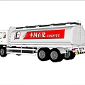 White Wagon Tanker Truck Featuring Cylindrical Tank And Cab Details