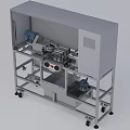 Industrial Equipment with Metal Frame Mobile Design Control Panel and Mechanical Components