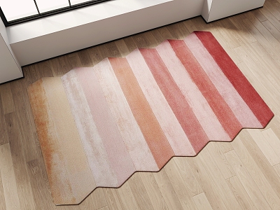 Modern shape carpet abstract shaped carpet model