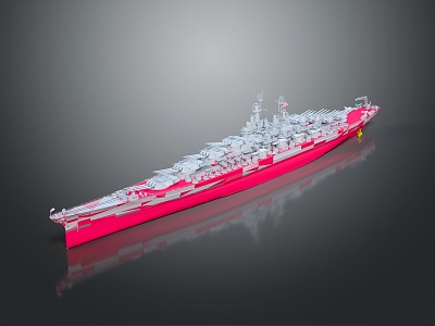 Ship Warship 3d model