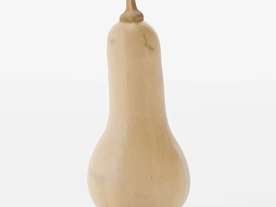 Fresh Butternut Squash with Smooth Yellow Skin and Pear Shaped Form 3d model