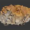 Home Decor Stone Wood Piece With Natural Rustic Texture And Organic Design