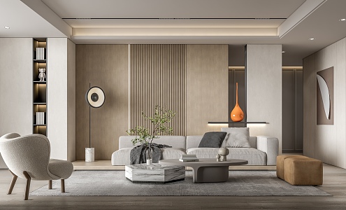 modern living room 3d model