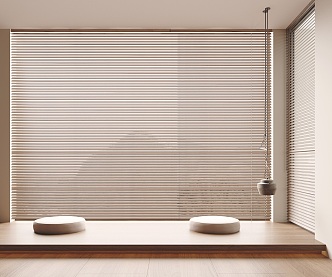 new curtain shutter curtain bamboo curtain 3d model