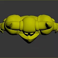 Stylized Fantasy Blue Armored Character With Large Horns 3D Model Design