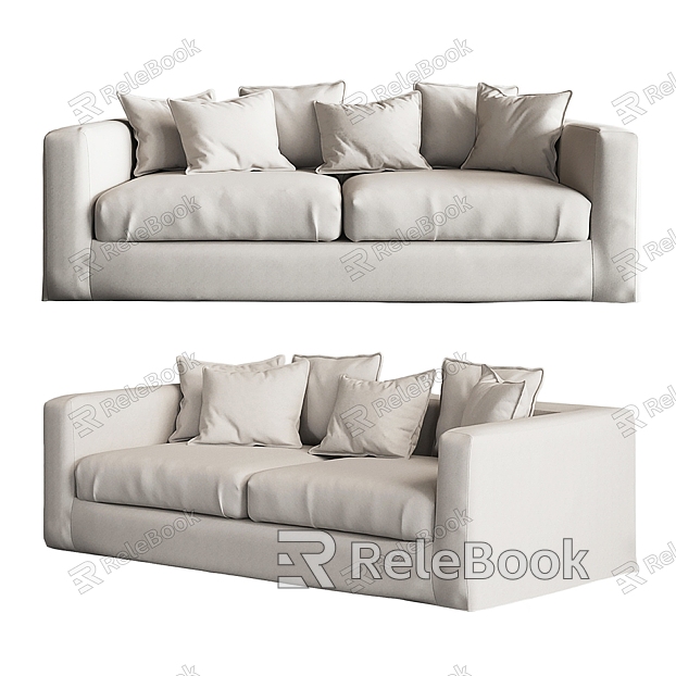 modern double sofa cream sofa model