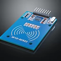 RFID RC522 Module Blue Circuit Board With Antenna And Electronic Components