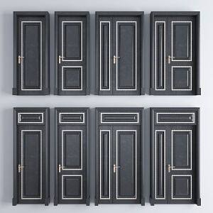 Jane Ou's mother door spray booth door single door mother door combination 3d model