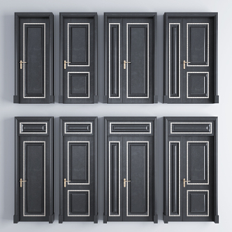 Jane Ou's mother door spray booth door single door mother door combination 3d model