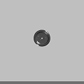 Gray Circular Metal Mechanical Component With Central Hole And Surface Text