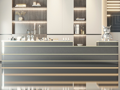 Bar 3d model