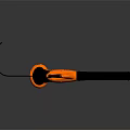 Household Orange Handheld Blower With Black Nozzle And Lanyard For Daily Use