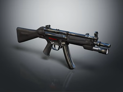 modern rifle semi-automatic rifle combat rifle battle rifle war rifle 3d model