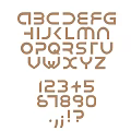 Gold Decorative Letters Numbers Punctuation Wall Hanging for Home Decor