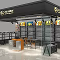 Wallace Fried Chicken Specialty Storefront With Glass Walls Display Shelves And Counter