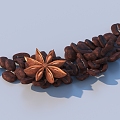 Coffee Bean Fruit Food 3d model