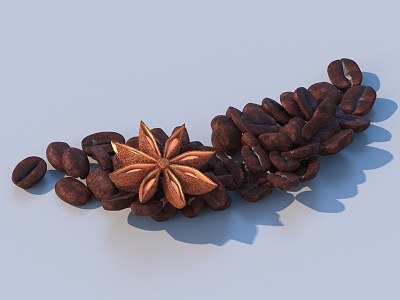 Coffee Bean Fruit Food 3d model