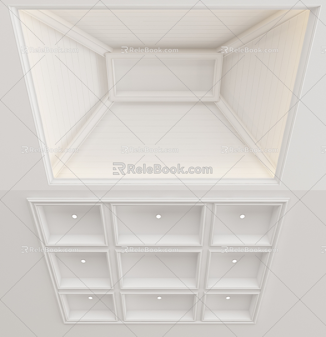 European-style ceiling 3d model