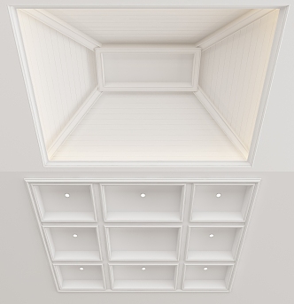 European-style ceiling 3d model