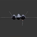 Advanced Futuristic Fighter Aircraft With Sleek Aerodynamic Design And Sharp Edges