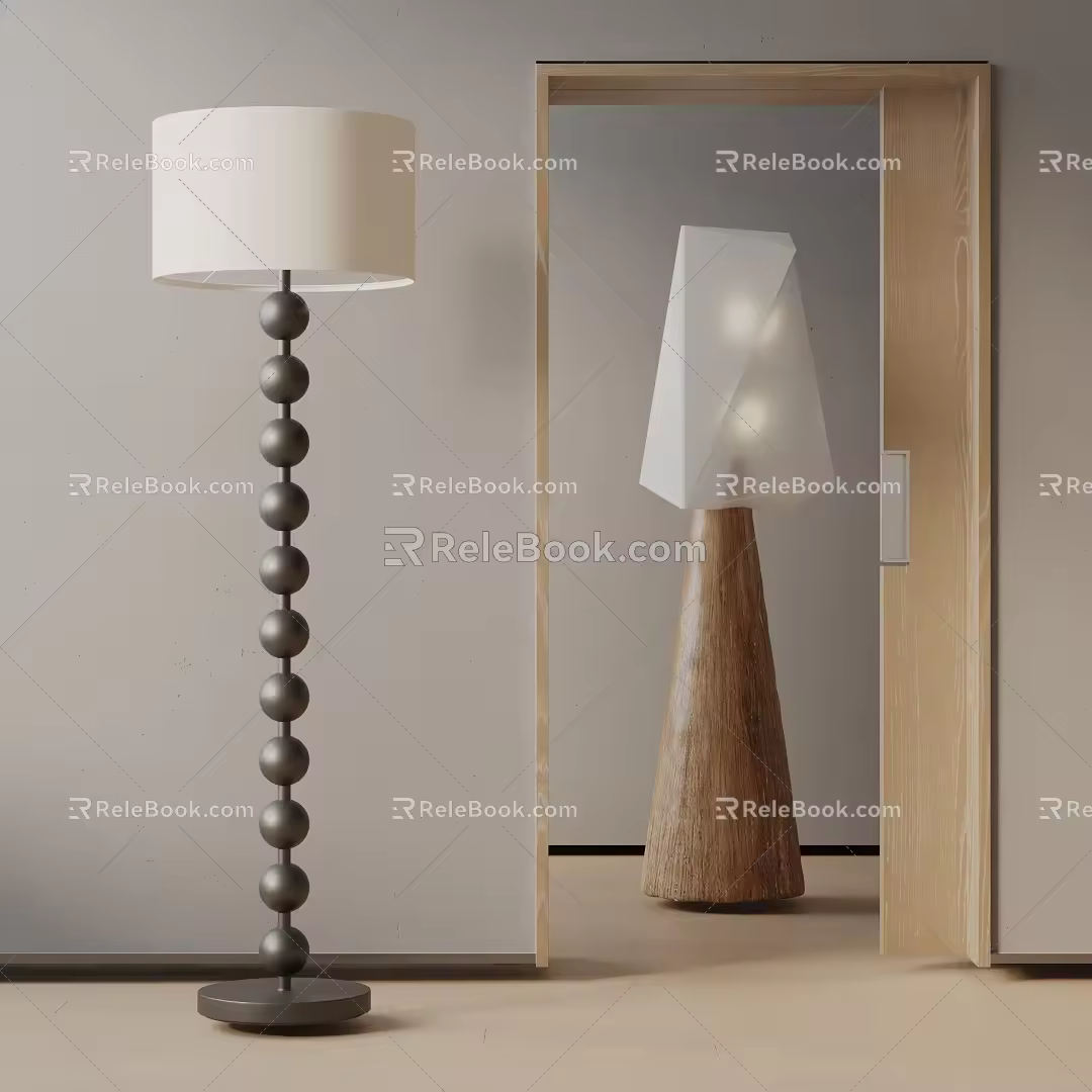 Modern floor lamp 3d model