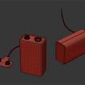 HW Batteries For Household Appliances With Blue White Casing And Red Wire Components