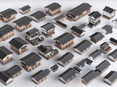 New Chinese-style Rural Private Houses Rural Self-built Houses Rural Self-built Houses Rural Architecture 3d model