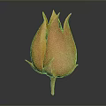 Elegant Orange Flower Shaped Decorative Home Living Accessory With Petal Design