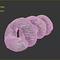 Unique Spiral Shaped Household Ornament With Gray Brown Texture And Decorative Design