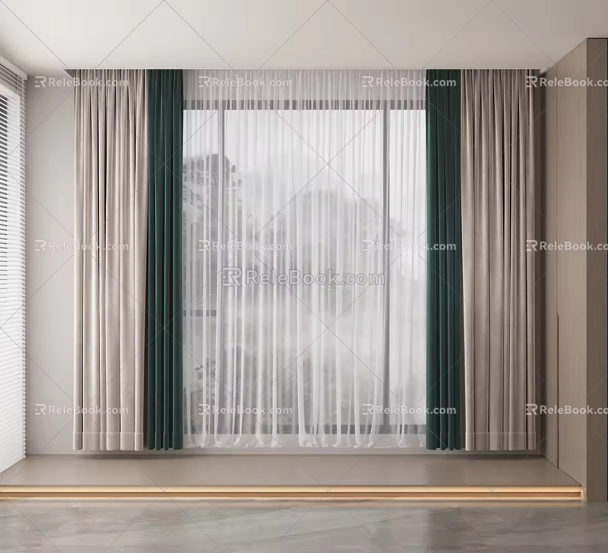 Curtains 3d model