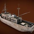 Industrial LOFT Ship Old Rusty Abandoned Ship 3d model