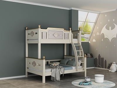 Children's room bed 3d model