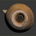 Ancient Patterned Terracotta Vase With Curved Neck And Decorative Motifs For Daily Use