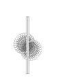 Decorative Ornament Set with Circular Metal Frame and White Artistic Structure for Modern Home Decor