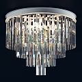 Retro ceiling lamp favor Geschosse crystal 3d model