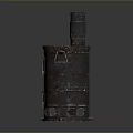 Antique Rustic Metal Stove With Chimney And Rusty Surface Design
