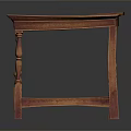 Classic Wooden Furniture Set Featuring Small Bed And Traditional Table Design