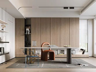 Modern study 3d model