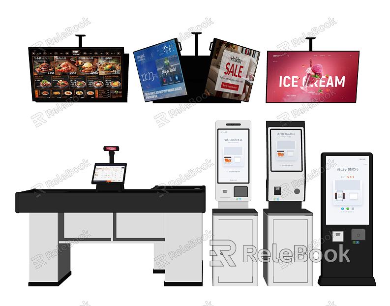 Modern all-in-one self-service machine model