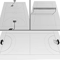 Essential Sports Equipment for Basketball Volleyball and Tennis Courts with Hoops Nets