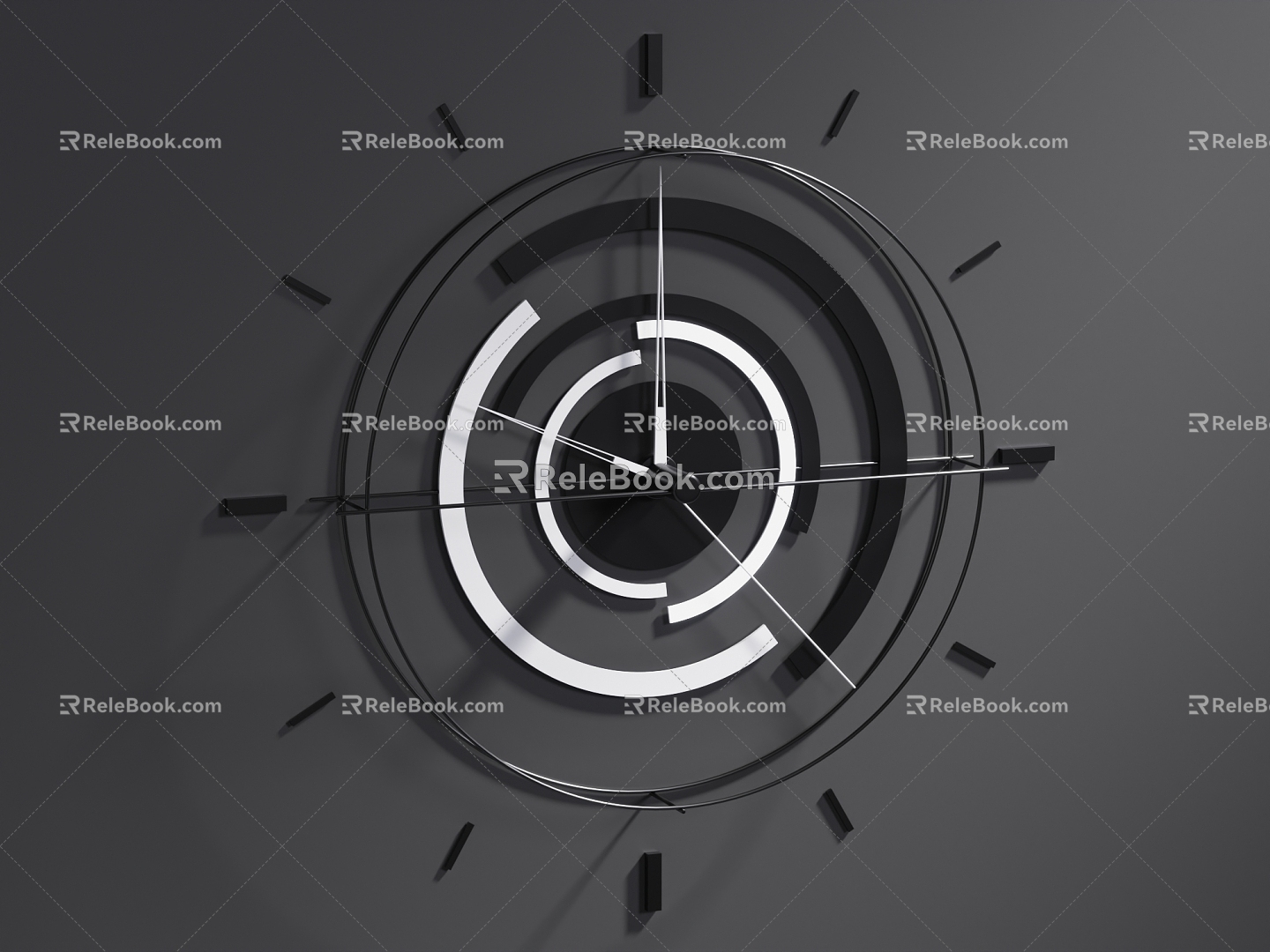 Modern Clock 3d model