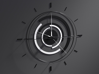 Modern Clock 3d model