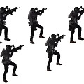 Characters Special Forces 3d model
