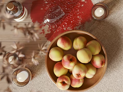Modern fruit plate fruit plate ornaments 3d model