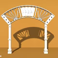 modern arch head 3d model