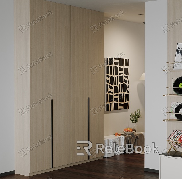 Modern Home Cabinet Wardrobe Hanging Painting Ornaments model