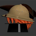 Different Types of Hats Including Wide Brim Explorer and Graduation Cap with Orange Hair
