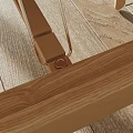 Light Wooden Desks Open And Closed On Wooden Floor With Light Wall