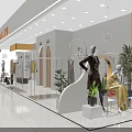 Modern JUJIA Clothing Store with Bright Display Windows and Apparel Racks Interior