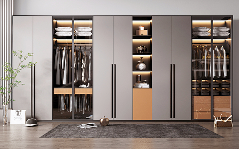 Modern wardrobe 3d model